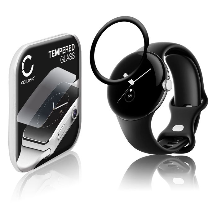 Skjermbeskytter glass Google Pixel Watch (3D Full Cover, 9H, 0,33mm, Full Glue) Herdet Glass