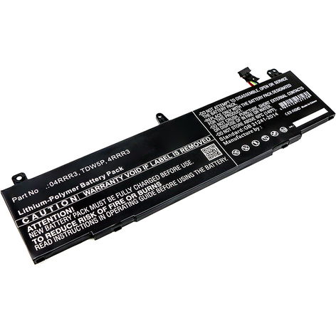 Batteri til Dell Alienware 13, Alienware 13 R3, 4RRR3, P81G 4RRR3 (4800mAh, 15.4V) fra subtel