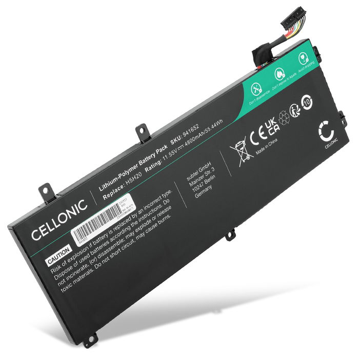 Dell Precision 5530 Batteri 11.55V 4800mAh fra Cellonic