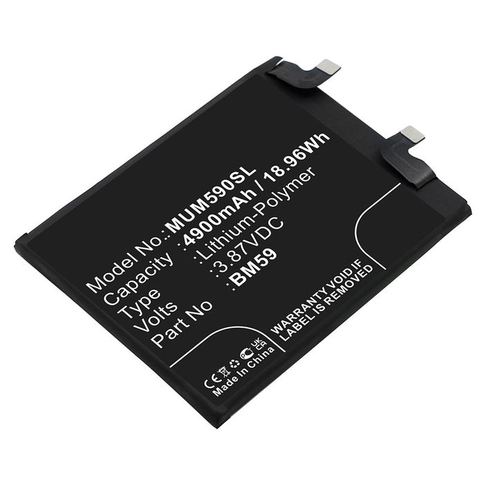 Batteri for Xiaomi 11T 5G Accu 4900mAh Akku bytte Batteri