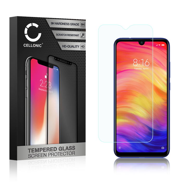 Skjermbeskytter glass Xiaomi Redmi Note 7 Global (3D Case-friendly, 9H, 0,33mm, Full Glue) Herdet Glass