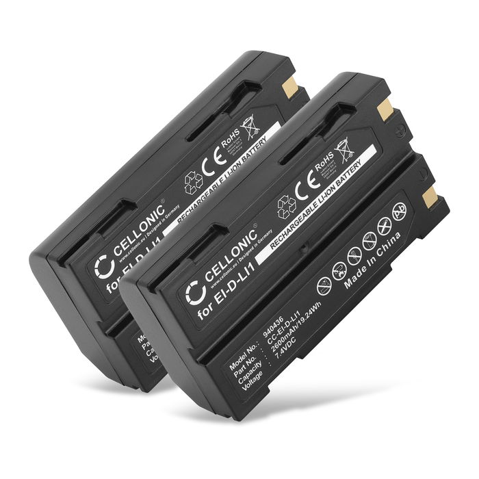 2x Batteri for Trimble R8, Trimble R6, Trimble MT1000, Trimble R4, Trimble 5800, Trimble 5700 2600mAh fra CELLONIC