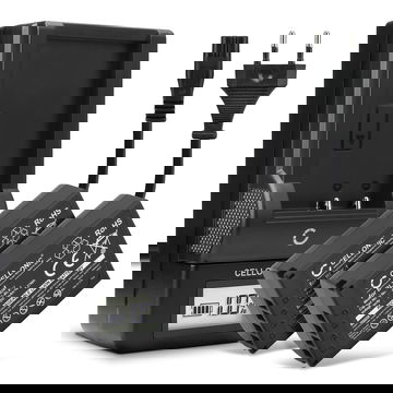 2x Batteri for Olympus OM System OM-1 / Olympus BLX-1 / Olympus BCX-1 Kameraer 2260mAh + Lader fra CELLONIC