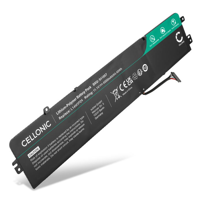 Batteri for Lenovo IdeaPad 700-15ISK Accu 4000mAh Akku bytte Batteri
