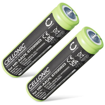 2x Batteri for Braun Series 3 3040s, 3020s, 3000s, 3090cc, 3050cc, 350cc / Series 1 150, 150S-1, 130S-1 2000mAh fra CELLONIC