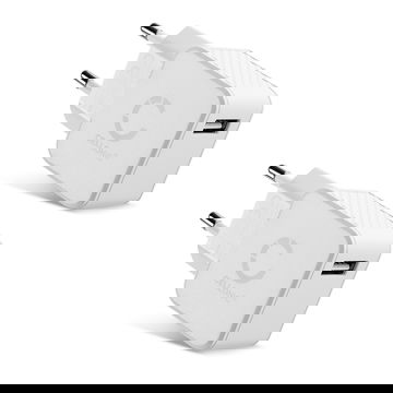 1 Port USB Lader for Apple iPhone 17, 16, 15, 17 Pro Max, 16 Pro, 16 Pro Max, 13, 17 Pro, 16e, 15 Pro, 12, 11, 13 Pro, AirPods Pro Samsung Galaxy S24, S25 Ultra, S25, S24 Ultra Google Pixel 9 med 5W 1A 5V USB hurtiglader med 1x USB Kontakt USB plugg for s