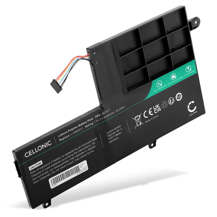 Batteri for Lenovo Yoga 500-14IBD, 14ISK, 15ISK, 151BD, 15IBD, IdeaPad 320-15IKBRN, 500S-14ISK 4500mAh fra CELLONIC