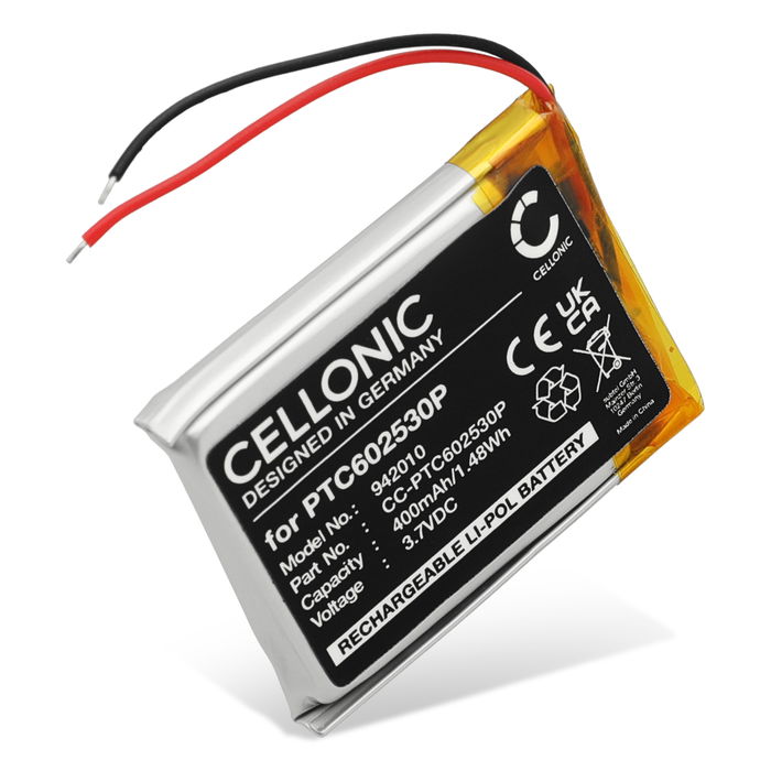 Batteri for Suunto PTC602530P Accu 400mAh Akku bytte Batteri