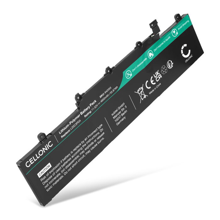 Lenovo ThinkPad E14 Gen 2 Batteri 11.52V 4850mAh fra Cellonic