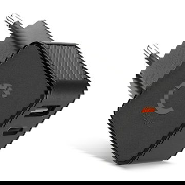 CELLONIC USB og USB C lader Dobbel USB til veggkontakt Strømadapter 20W PD Hurtiglading 2-port til iPhone, Samsung, iPad, Huawei, Switch, PSP, telefon, nettbrett - Svart