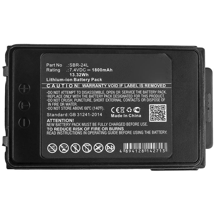 Batteri for Yaesu FT-70D, FT-70DR, FT-70DS 7.4V 1800mAh Lithiumion fra CELLONIC