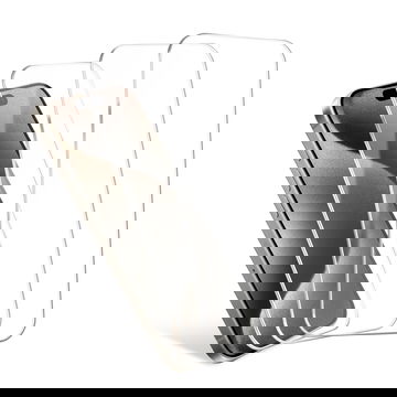 3x CELLONIC iPhone 15 Pro Max skjermbeskytter – 6,7" skjermbeskytter telefon, 2,5D dekkende lim, 0,33mm ultratynt 9H-herdet glass, skjermbeskytter smarttelefon