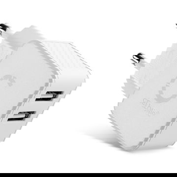 Hurtigladende USB 2-romlader: Ladeadapter for iPhone 15, iPhone 14, Samsung 23, Huawei, Xiaomi, mobiltelefon, smarttelefon, nettbrett, høyttalere, hodetelefoner og mer - med 3,4A 17W