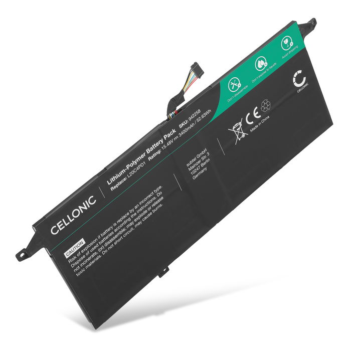 Batteri for Lenovo ThinkBook 13x ITG, ThinkBook Plus G2 ITG 3400mAh fra CELLONIC