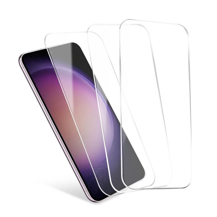 3x CELLONIC Samsung Galaxy S23 5G skjermbeskytter – 6,1" skjermbeskytter telefon, 2,5D dekkende lim, ultratynt 9H-herdet glass, skjermbeskytter smarttelefon