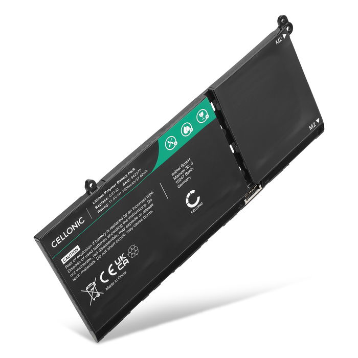 Batteri for Dell Latitude 3520, 3420, 3320 | Inspiron 15 3511, 14 Plus 7420, 3511 | Vostro 3510, 3525, 5620 | Dell G91J0, MVK11 3300mAh 11.4V fra CELLONIC