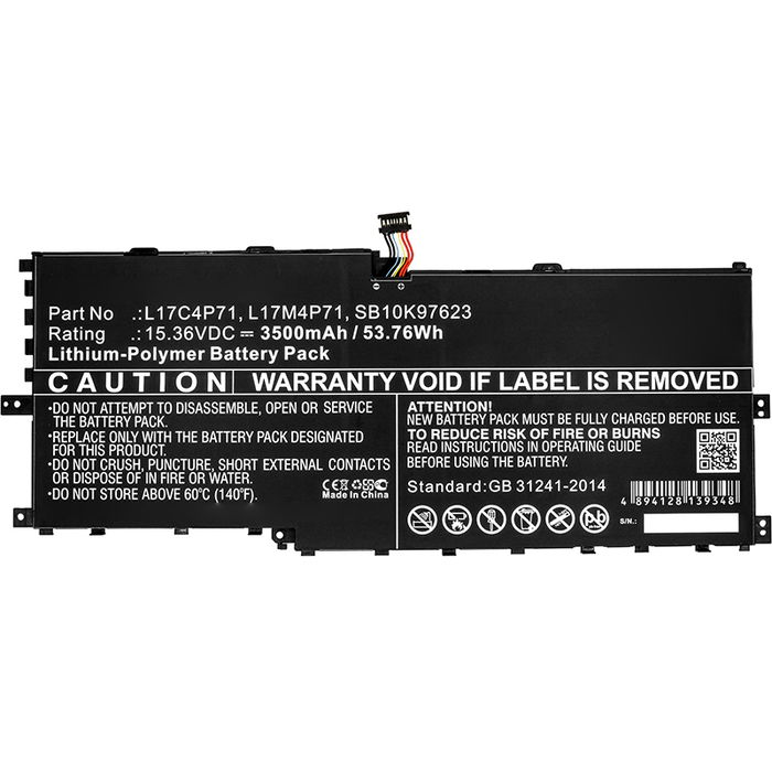 Batteri for Lenovo ThinkPad X1 Yoga Gen 3, X1 Yoga 2018, 01AV475, L17C4P71, L17M4P71, L17M4P73 3500mAh fra CELLONIC