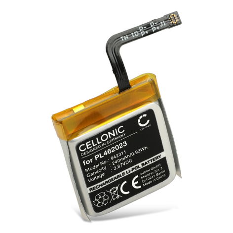 Batteri til Amazfit GTS 3, A2035 PL462023 (240mAh, 3.8V) fra CELLONIC