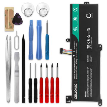 Batteri for Lenovo V14, V15, IdeaPad 3, IdeaPad S145-14AST, 15IWL, IdeaPad 320-14IKB, 15IKB 4100mAh + Verktøy fra CELLONIC