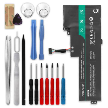 Batteri for Lenovo ThinkPad T480, T470, T470s, T470p, A485, A258, 25, A475, 01AV421 2000mAh 11.4V + Verktøy fra CELLONIC