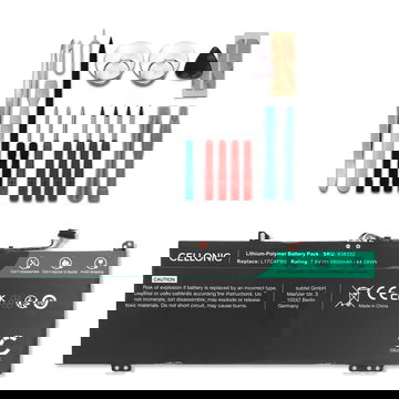 Batteri for Lenovo Flex 6-14ARR, 14IKB IdeaPad 530S-14IKB, 15IKB, 14ARR, Yoga 530-14ARR, 14IKB 5800mAh + Verktøy fra CELLONIC