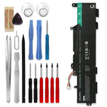 Batteri for HP EliteBook 840 G5, 840 G6, 830 G5, 830 G6, 745 G5, 755 G5, 735 G5, 735 G6, 745 G6, zBook 14u G5, SS03XL 4100mAh 11.55V + Verktøy fra CELLONIC