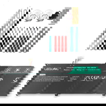 Batteri for HP Elite x2 1012 G2 +Werkzeugset 5700mAh + Verktøy fra CELLONIC