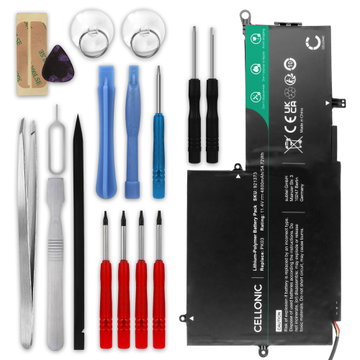 Batteri for HP Spectre 13-4000 series / Spectre x360 13-4000 series / Spectre Pro x360 G1/G2 + Werkzeug-Set 4800mAh 11.4V + Verktøy fra CELLONIC