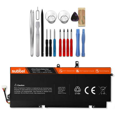 Batteri for HP Elitebook 1040 G3 + Werkzeug-Set 3400mAh 11.4V + Verktøy fra subtel