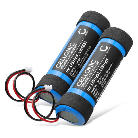 2x Batteri til Sony PlayStation PS4 Move Motion Controller Version 2 (CECH-ZCM2E, CECH-ZCM2U) LIS1654, LIS1651 (2600mAh, 3.7V) fra CELLONIC