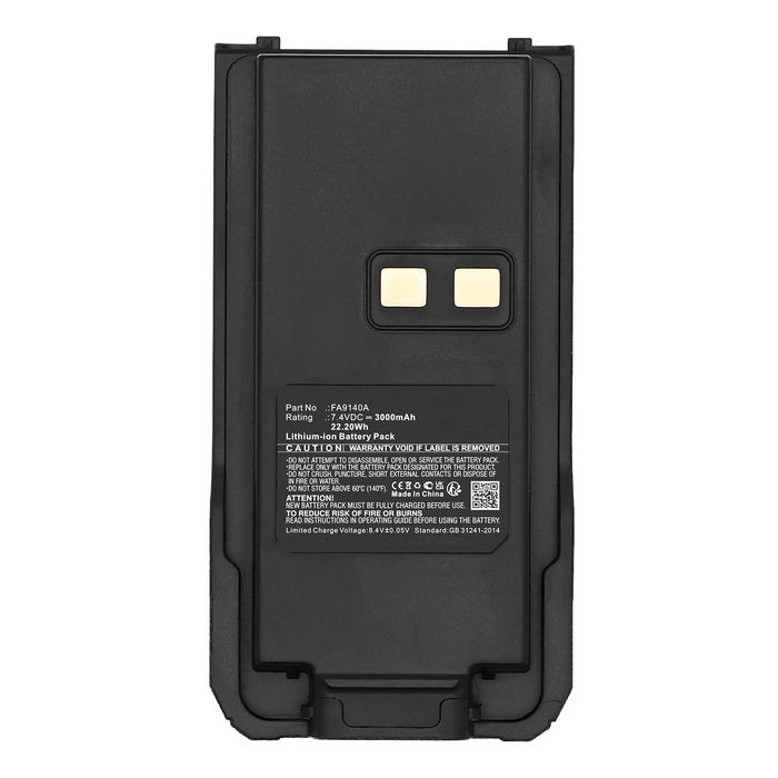 Battery for Ailunce HD1 Retevis RT29, RT29D, RT29U 7.4V 3000mAh Lithium Ion from CELLONIC