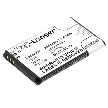 Batteri for Retevis RT622, RT22, RT619, RT15, RT22S, RT19 (Retevis BL22) 950mAh fra CELLONIC