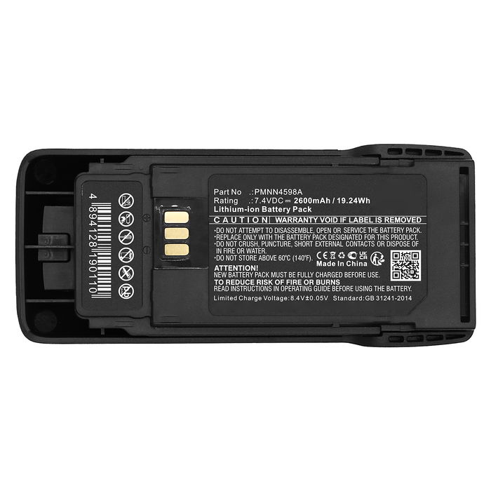 Batteri for Motorola R2 (Motorola PMNN4598A, PMNN4600A) 2600mAh fra CELLONIC