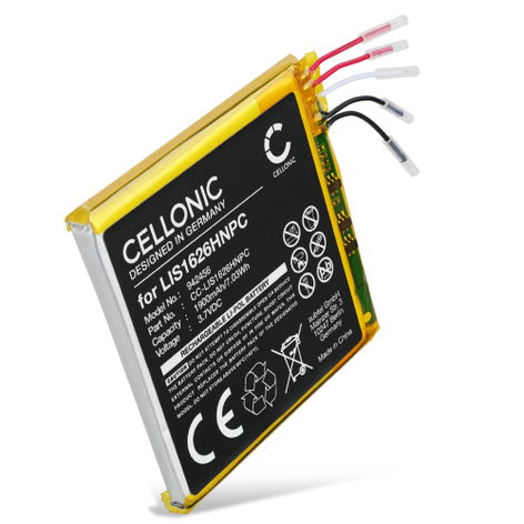 Batteri til Sony NW-WM1A; NW-WM1Z LIS1626HNPC (1900mAh, 3.7V) fra CELLONIC