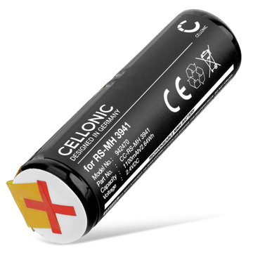 Batteri for Braun DLX S18.535.3 Oral-B Sonic 3721 Rowenta CuraMed Dentasonic Dentacontrol 707 Dentacontrol Duo 1100mAh fra CELLONIC