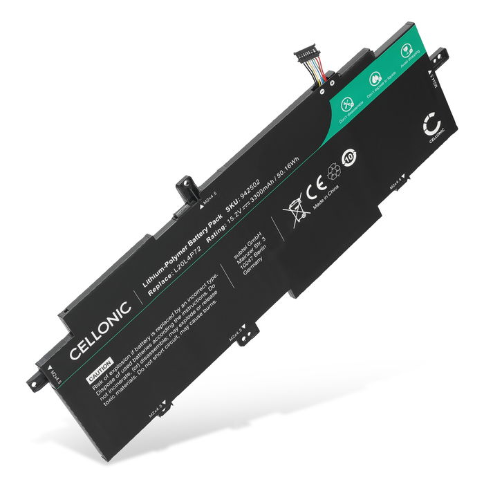 Batteri for Lenovo ThinkPad T14s Gen 2, Lenovo L20C4P72, L20L4P72 3300mAh 15.2V fra CELLONIC