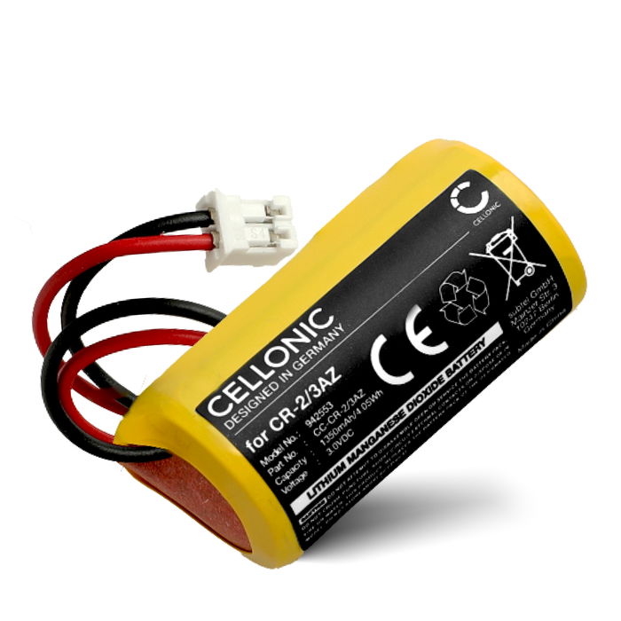 Batteri for Verisure Brandvarnare, Camera Detector, Night Control, Roykvarsler, Sirene, Voice 1350mAh fra CELLONIC