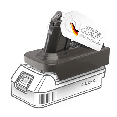 Makita 18V til Dyson V6 batteriadapter MT18V6 for Dyson V6 støvsugere fra CELLONIC