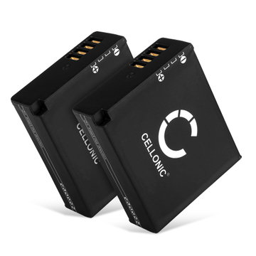 2x Batteri for Panasonic Lumix DC-GX9 DMC-LX100 DMC-GX80 DMC-TZ80 DC-LX100 II DC-TZ90 DC-TZ202 Kameraer 980mAh fra CELLONIC