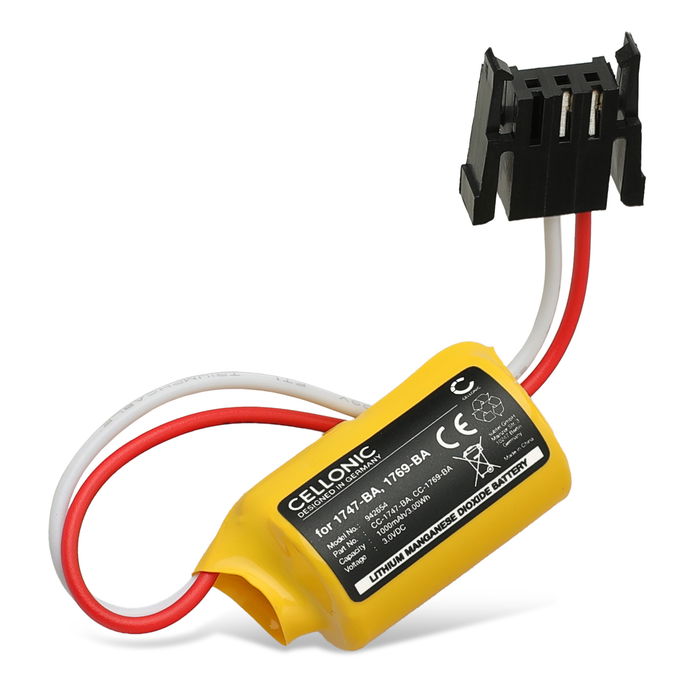 Batteri for Allen Bradley PLC-2, PLC-3, PLC-4, PLC-5, CompactLogix 1769-L32E, 1769-L35E 1000mAh / 3.00Wh fra CELLONIC