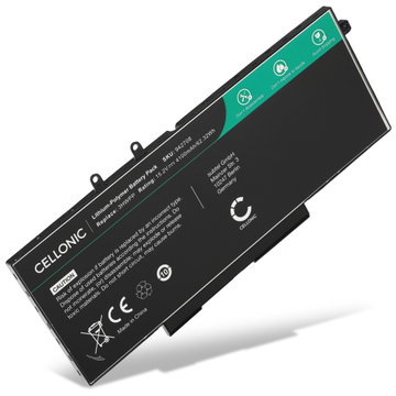 Batteri for Dell Latitude 5410, 5510, 5401, Precision 3551, 3541, 3550, Vostro 5410, 3HWPP, 3PCVM, 401D9 4100mAh 15.2V fra CELLONIC