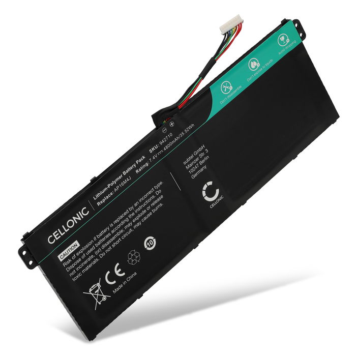 Acer Aspire 5 A515-41G Batteri 7.4V 4800mAh fra Cellonic