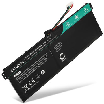 1x Batteri for Acer Aspire 5 A515-41G, 1 A114, 3 A315, 1 A114-33, ES1-523, 3 A315-31, A A315-54, A A315-54K, 3 A317, A A311-31, Acer A114-33, AP16M4J, NX.GVWSA.002 4800mAh 7.4V fra CELLONIC