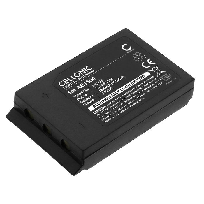 Batteri for Akerstroems M 8B, M-10B, M12-B, Era 100J Transmitters, Remotus ERA 8B, Mercury 10b 1600mAh 3.7V fra CELLONIC