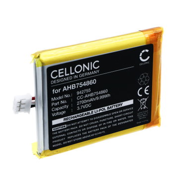 Batteri for Divoom Ditoo Pro AHB754860 (2700mAh, 3.7V) fra CELLONIC