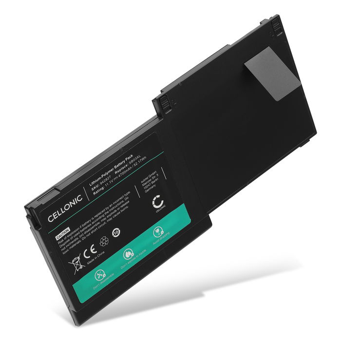 Batteri for HP Elitebook 820 G1, 820 G2, 725 G2, 720 G2, 720 G1, 725 G1, HP SB03XL, SB03 4700mAh 11.1V fra CELLONIC