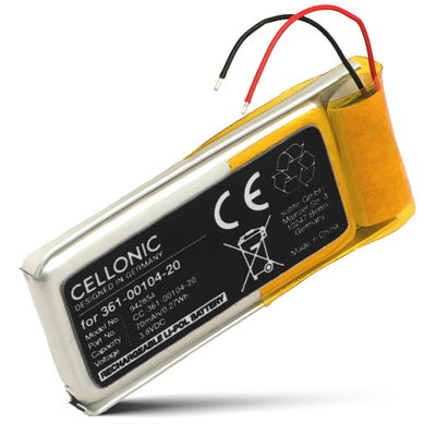 1x Batteri for Garmin Forerunner 45, 45S, Swim 2, 361-00104-20 (70mAh, 3.8V) fra CELLONIC