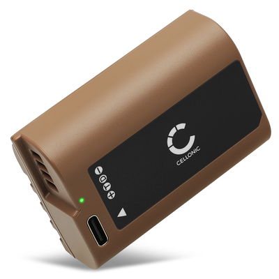 Batteri med type C input for Panasonic Lumix G9, GH5, GH5S, GH5 II, GH6, DC S5, S5K, DMW BLK22 2400mAh fra CELLONIC