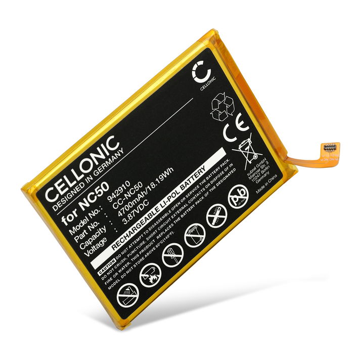 Batteri for Motorola Moto G32, Moto G41, XT2167, NC50, SB18D20540 - 4700mAh 3.87V  fra CELLONIC