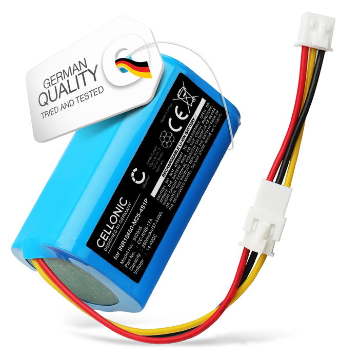 Batteri for Proscenic 800T, 820T, 830T, 820S, PR-800T, PR-820T, PR-830T, PR-830S 2600mAh fra CELLONIC